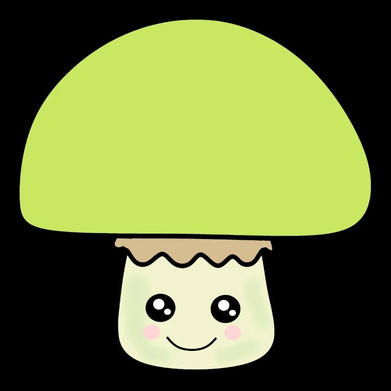 Mushroom green, green mushrooms