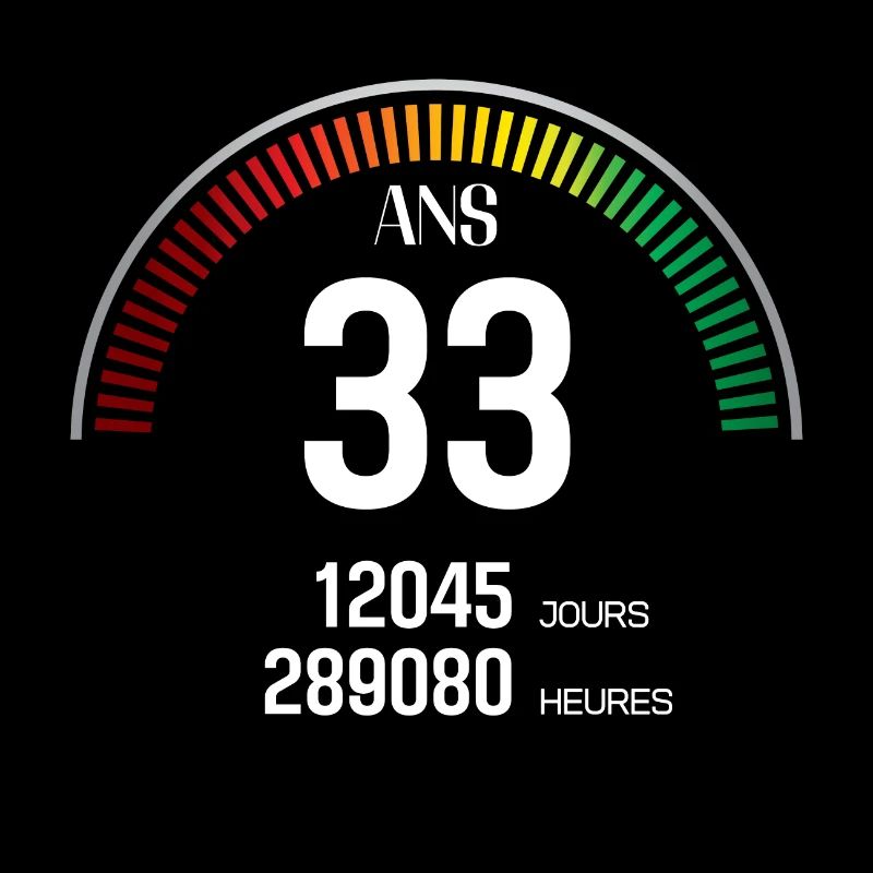 Anniversaire 33 ans Compteur