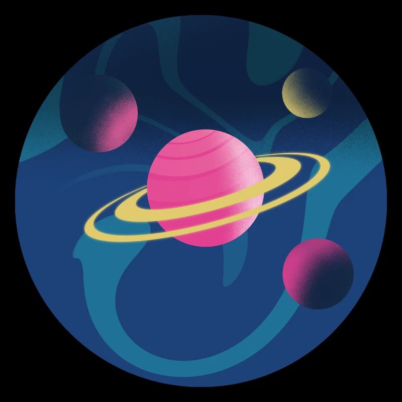 Planets in space