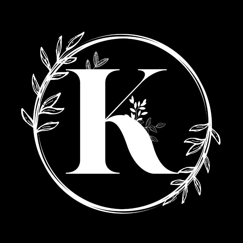 Floral K Letter