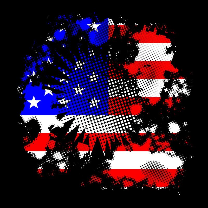 Demi-teinte Grunge USA drapeau Contexte