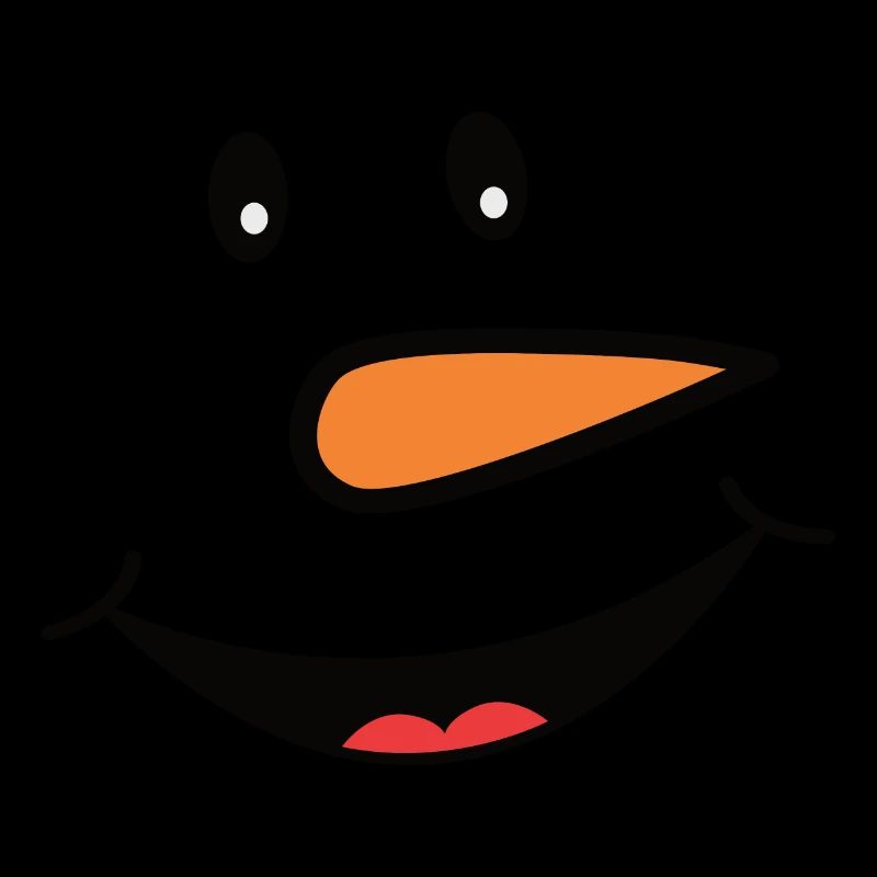 Drolliges Schneemann Gesicht