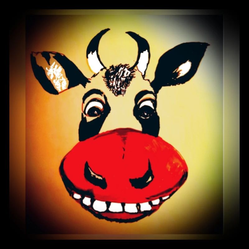 A funny cow with a great laugh