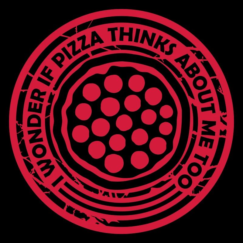 pizza thinks about me