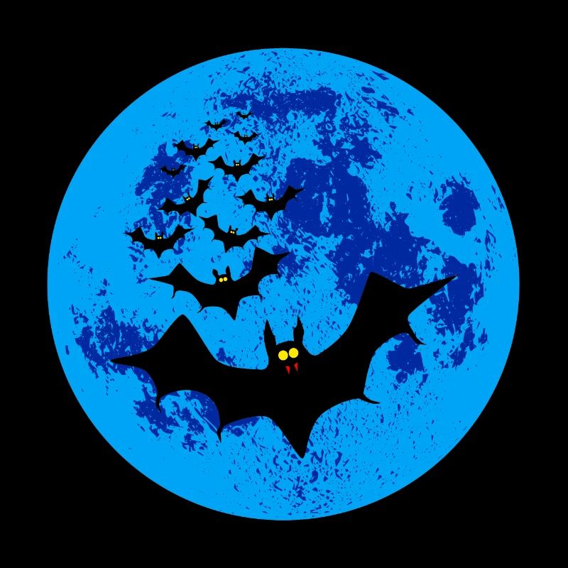 Vampirfledermäuse gegen den blauen Mond