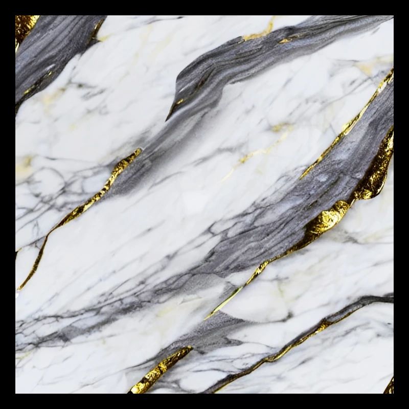 Marble White Gold Structure