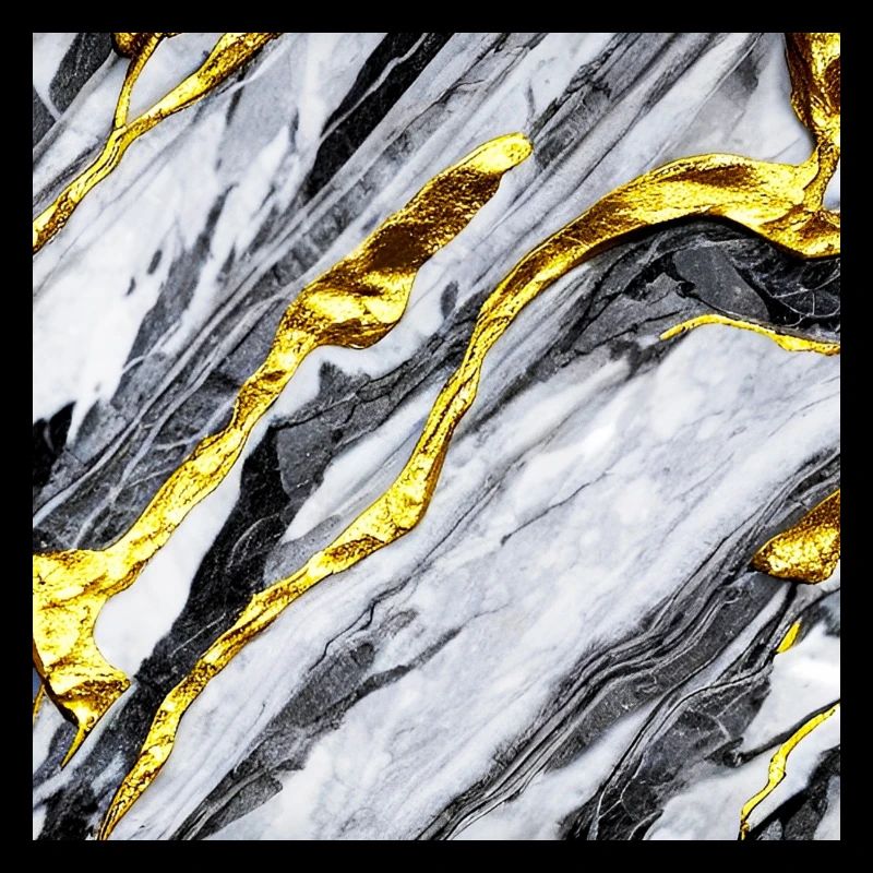 Marble gold structure