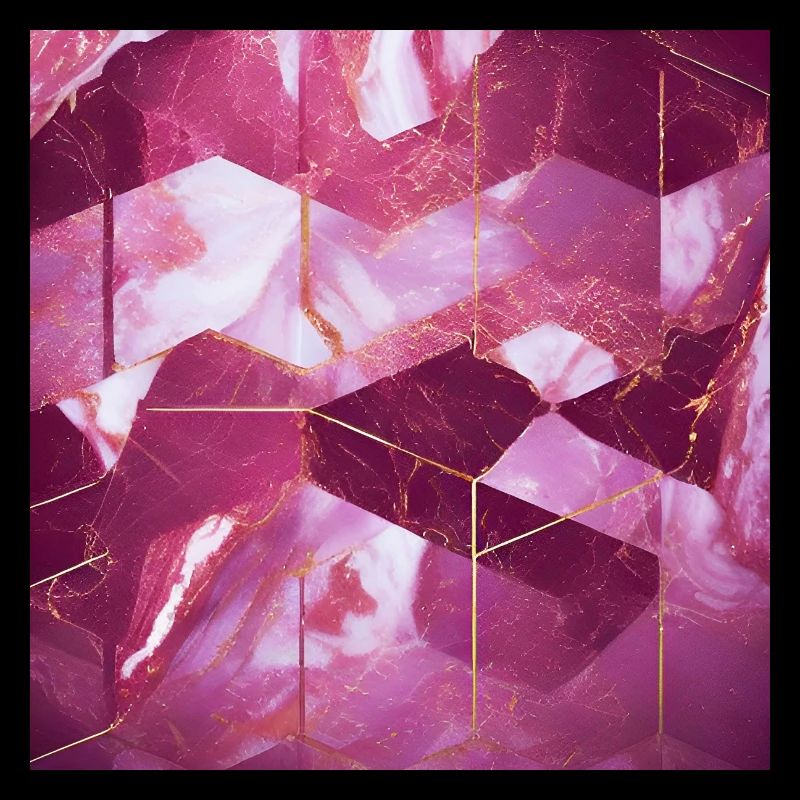 Texture Marbre Or Rose Géométrique