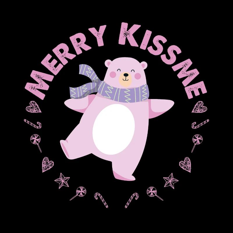 JOYEUX NOËL OURS ROSE