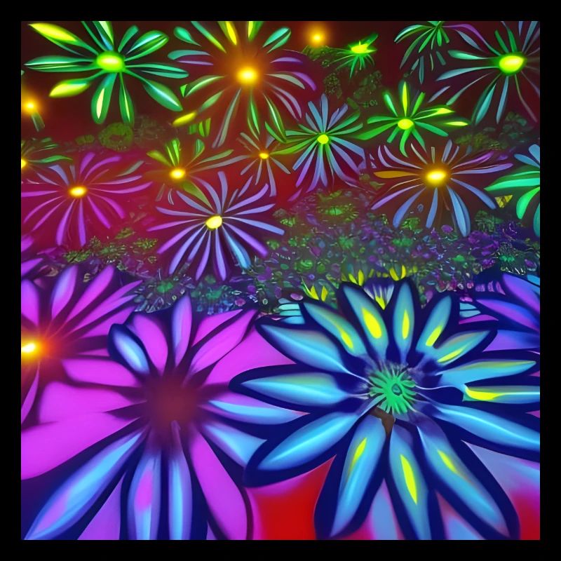 Psychedelische Blumen