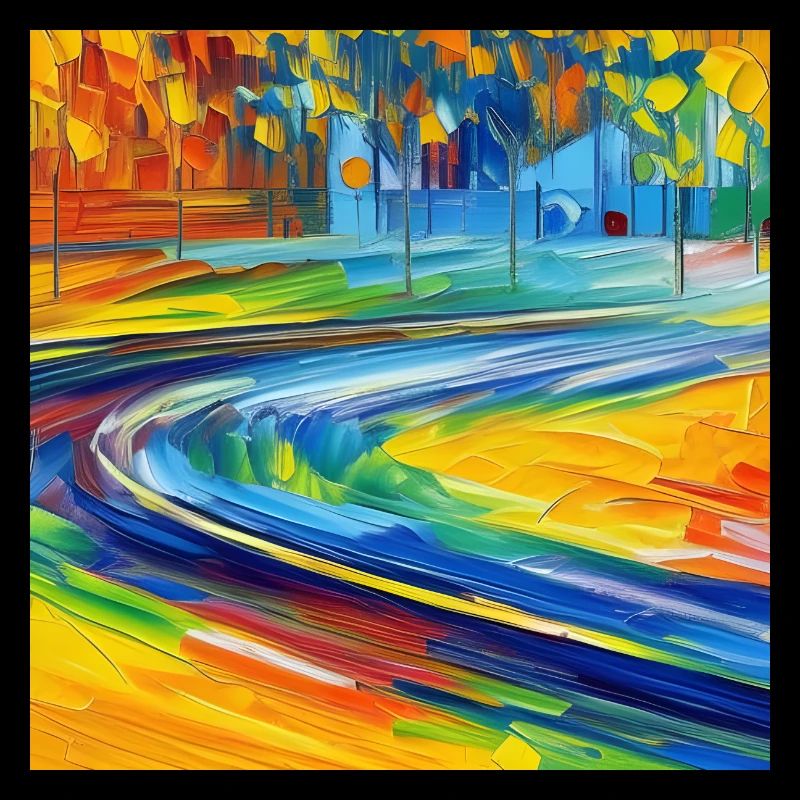 Neoimpressionistische Straße