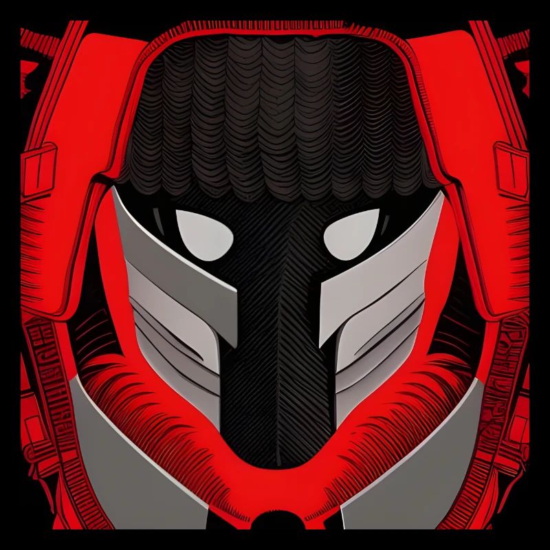Personnage d’anime dans un masque