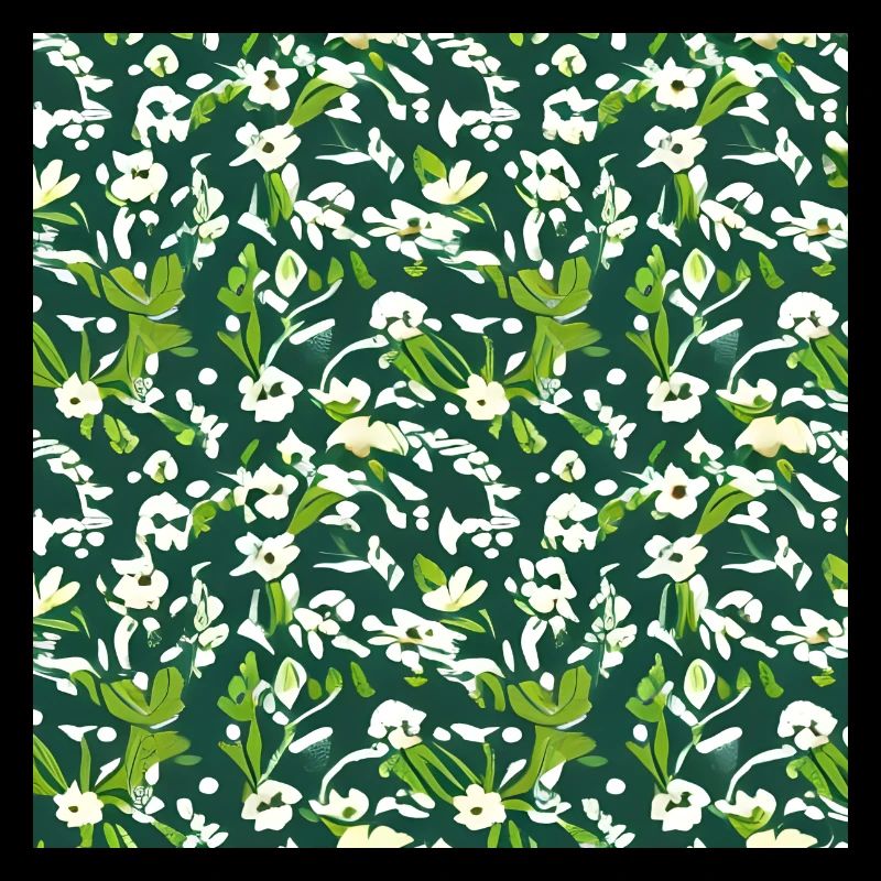 Weißes Blumenmuster