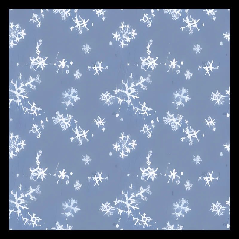 Snow pattern on a blue background