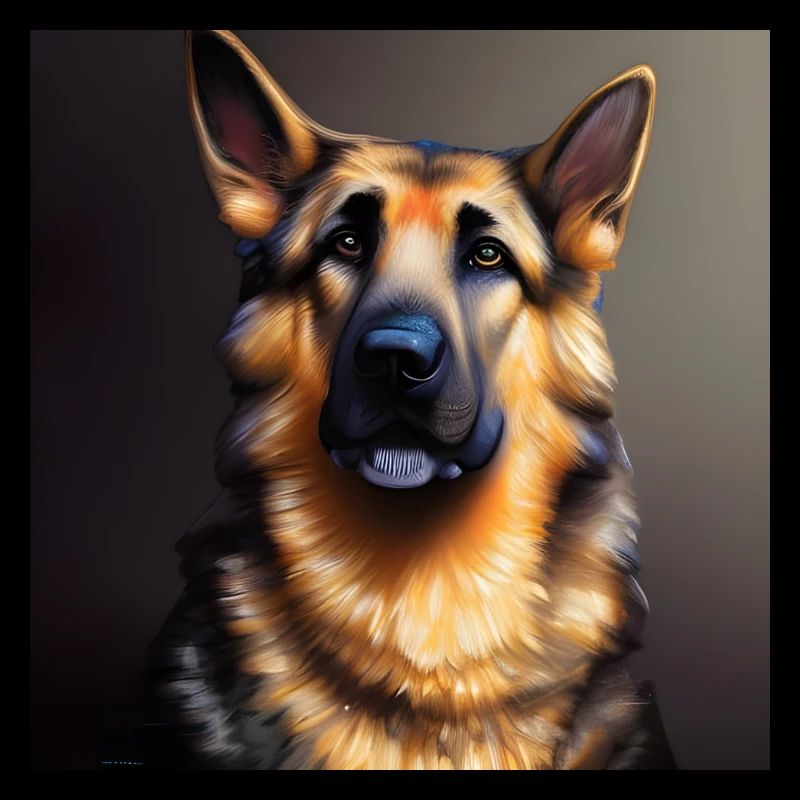 German Shepherd artwork