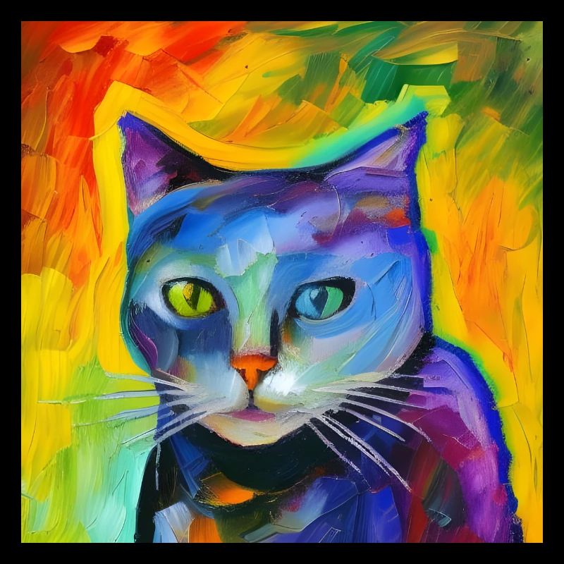 Fantasieporträt einer Katze