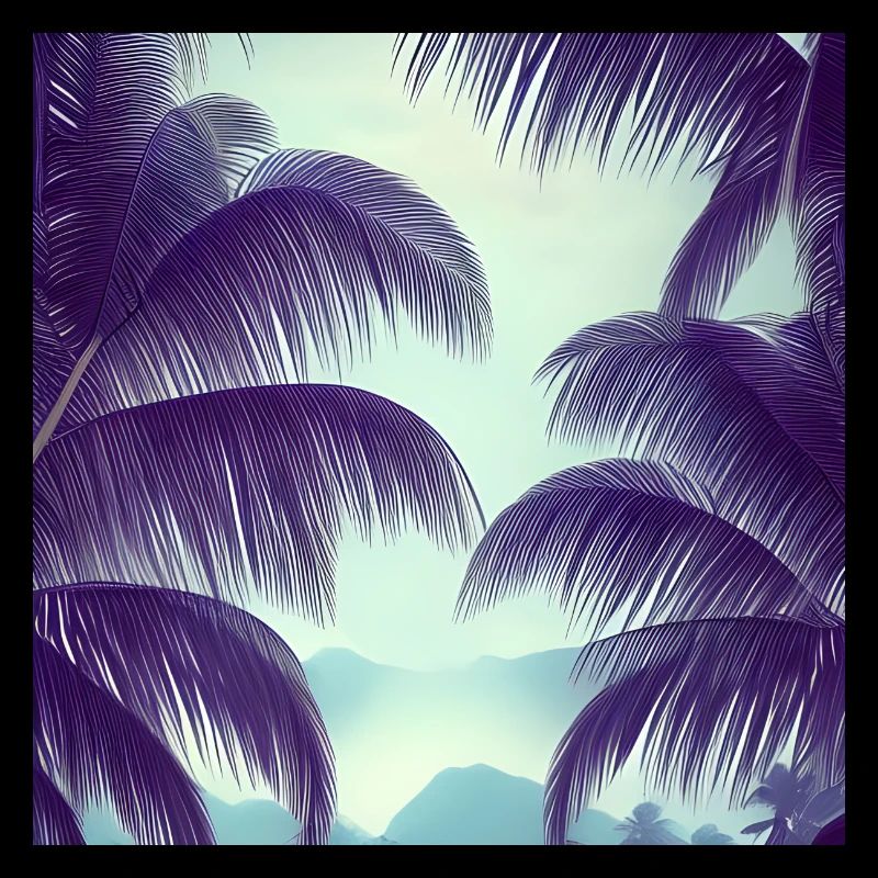 Art des feuilles de palmier