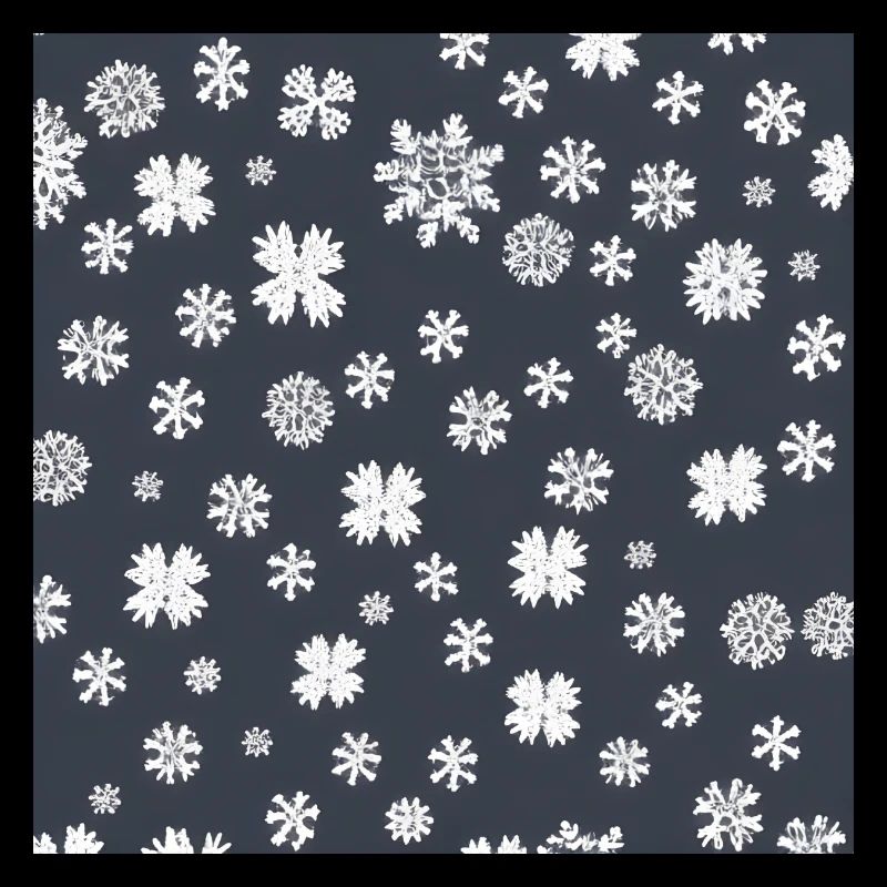 Snowflake pattern on the navy background