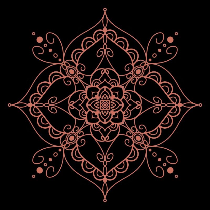 Style Mandala - orange
