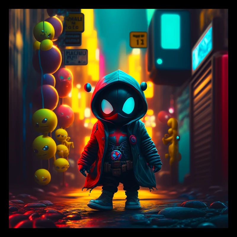 Ein kleiner Held in einer bunten Welt