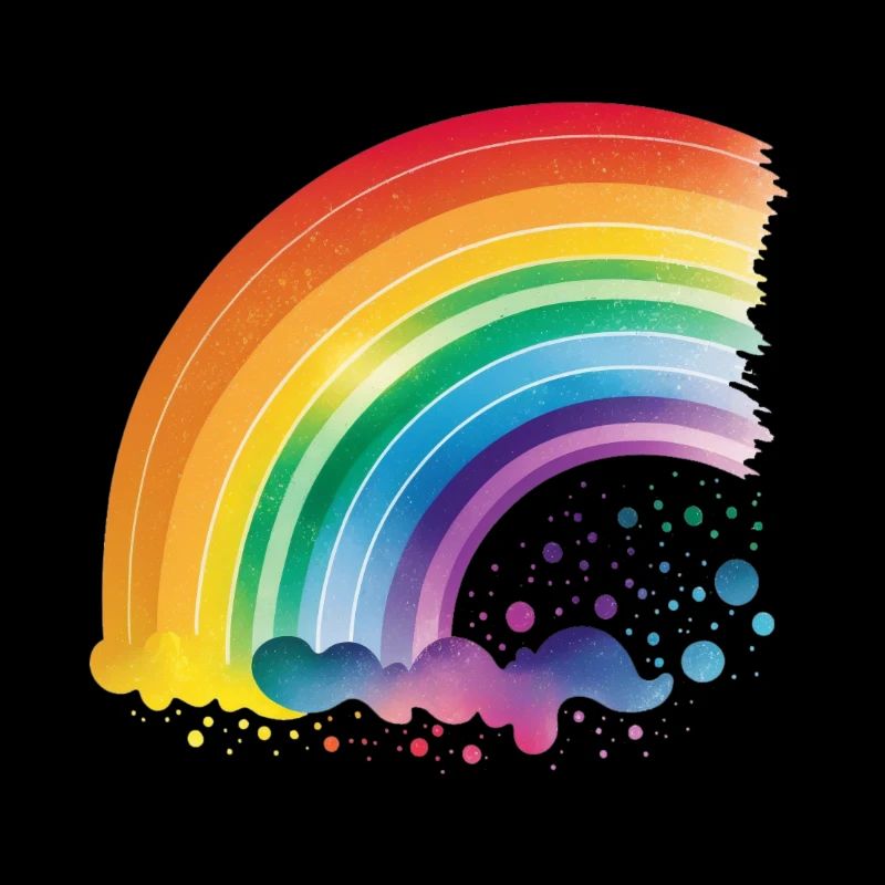 Arc-en-ciel semi-circulaire