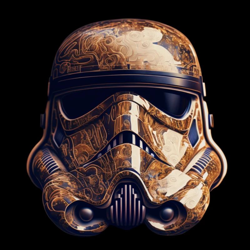 Glossy Batik Character Mask