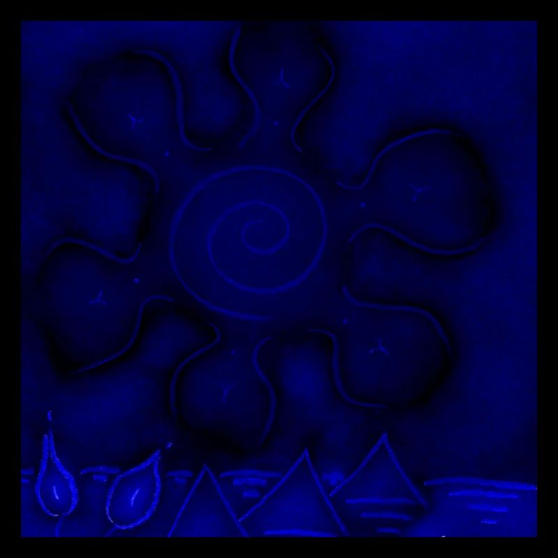 SUN ON PYRAMIDS KING BLUE