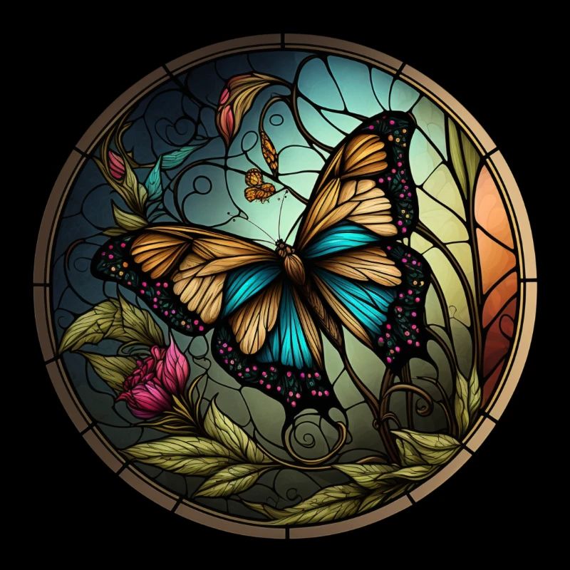 Papillon de vitrail