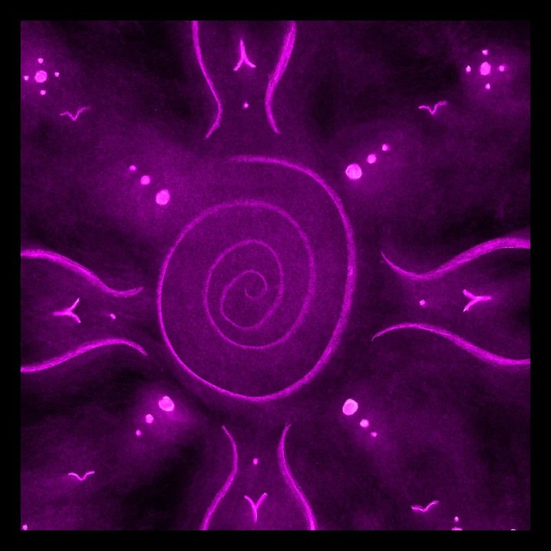 SONNIGES LILA MANDALA