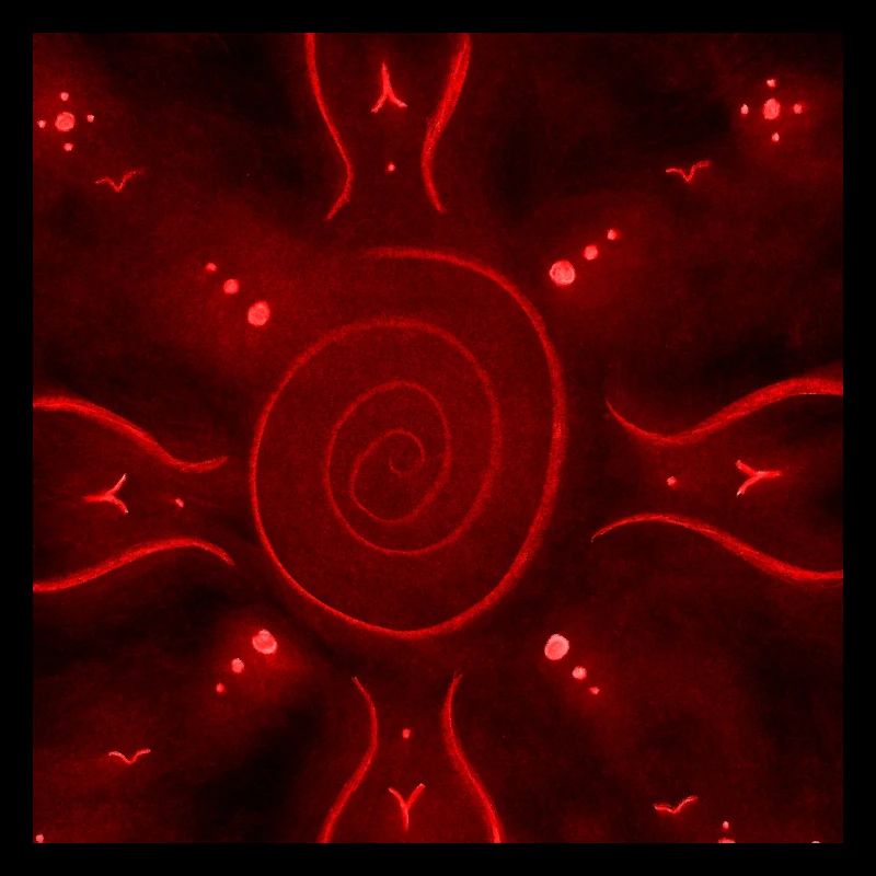 SONNIGES ROTES MANDALA