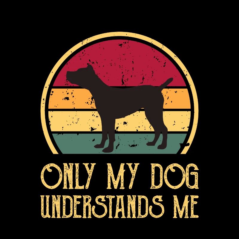 Cane Corso Dog Lover Silhouette Vintage Sunset
