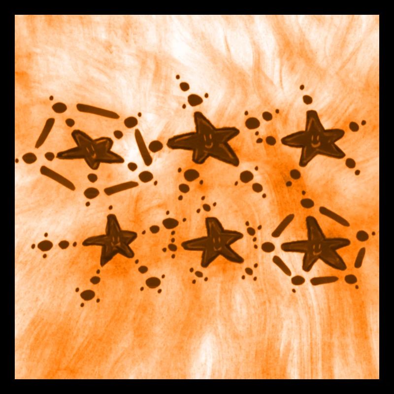 6 STERNE LÄCHELN ORANGE