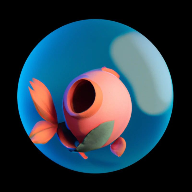 Etrange forme dans un aquarium