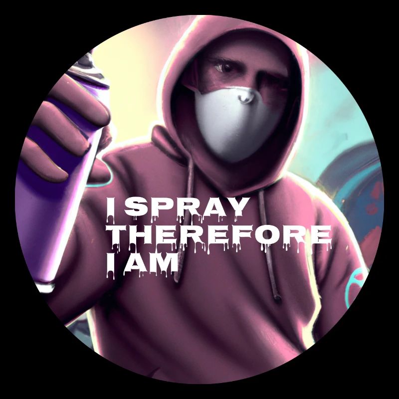 I SPRAY THEREFORE I AM - Sprayer with can