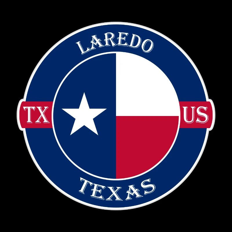 Laredo Texas Flagge USA Reise Souvenir Abzeichen