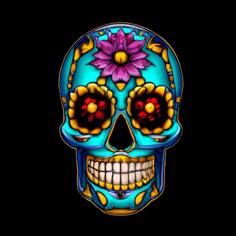Skull Mexican Style, Día de Muertos