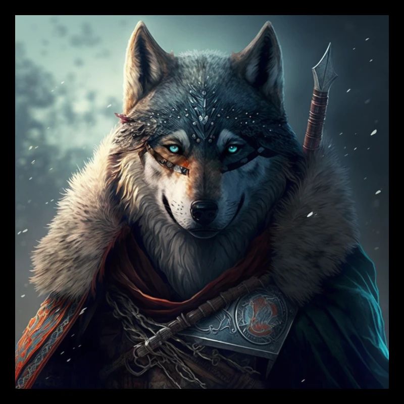 Wolf fighters in silence