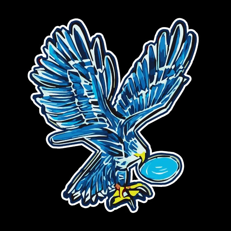 Ikonischer Adler im Comic-Style - KI Kunst