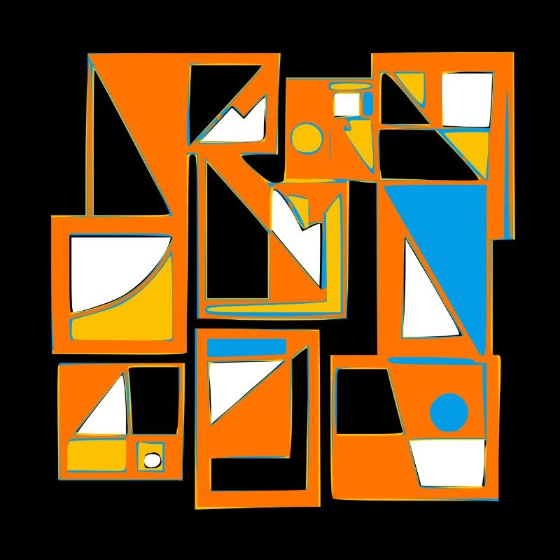 Design abstrait style 70 s