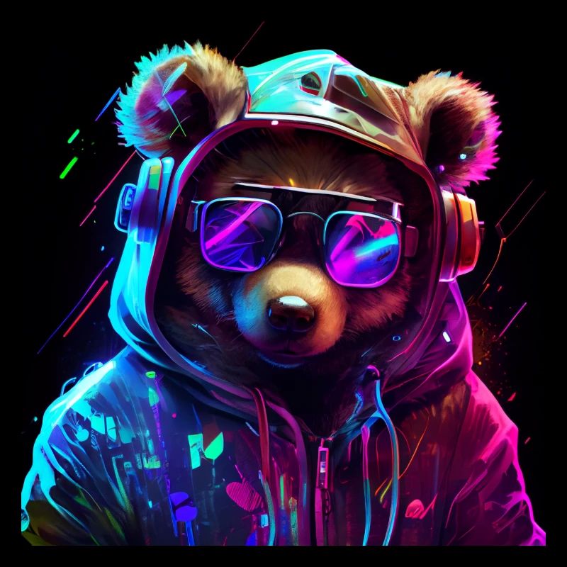 Cool Gaming Bear