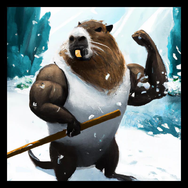 Capybara with muscles