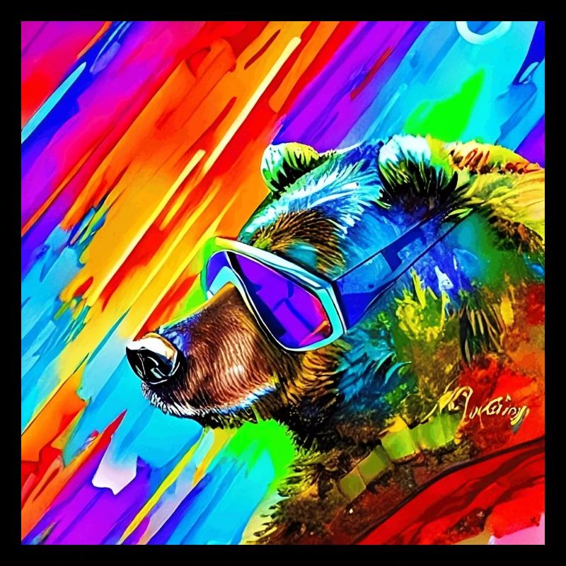 Bär mit Sonnenbrille