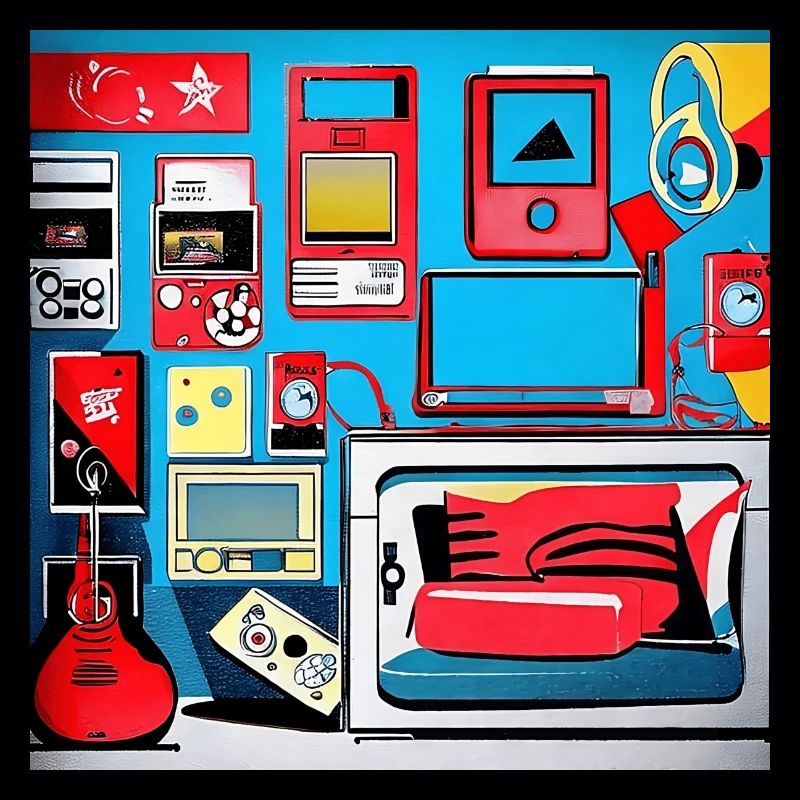 80er Style Retro Zimmer