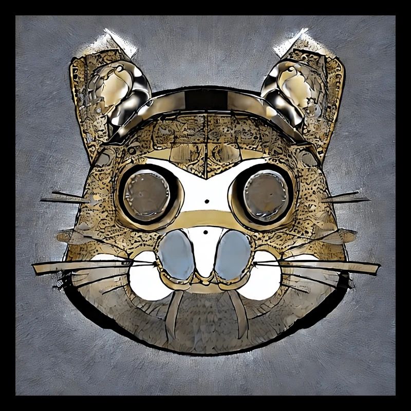 Abstract hamster as mask