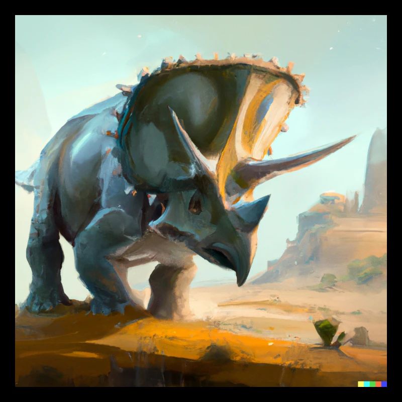 Triceratops digital art