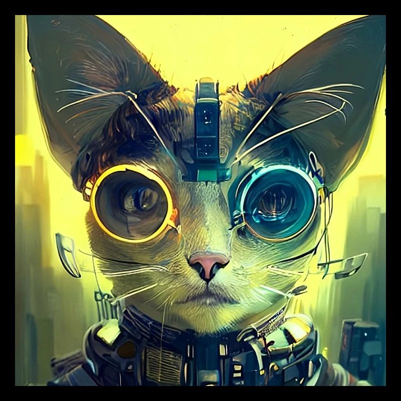 Futuristic cat