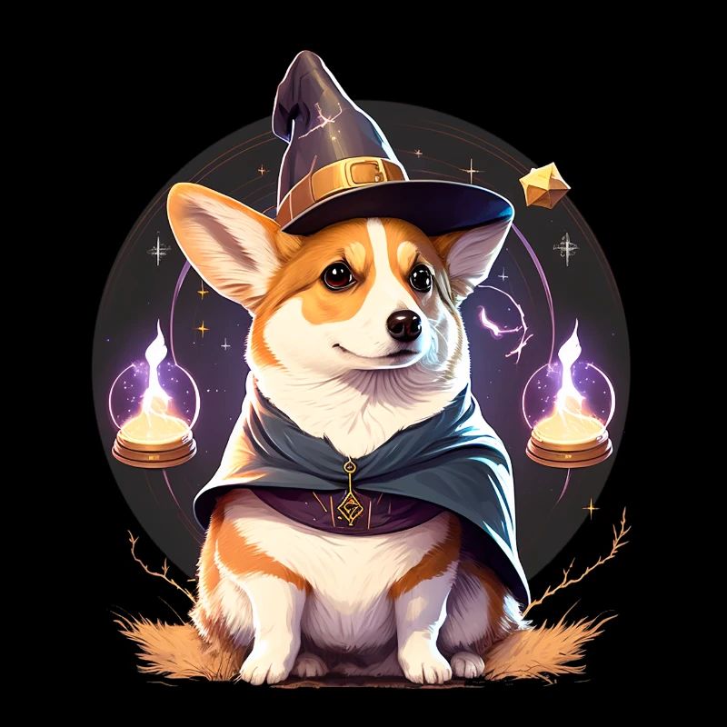 Corgi Magicien