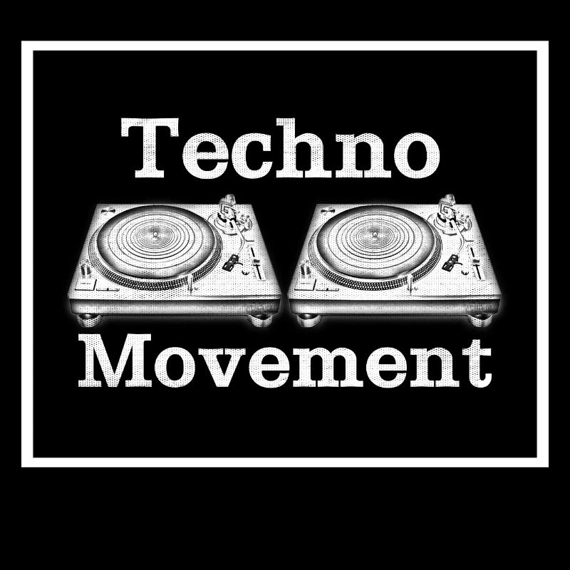 Techno Bewegung Grunge Weiß