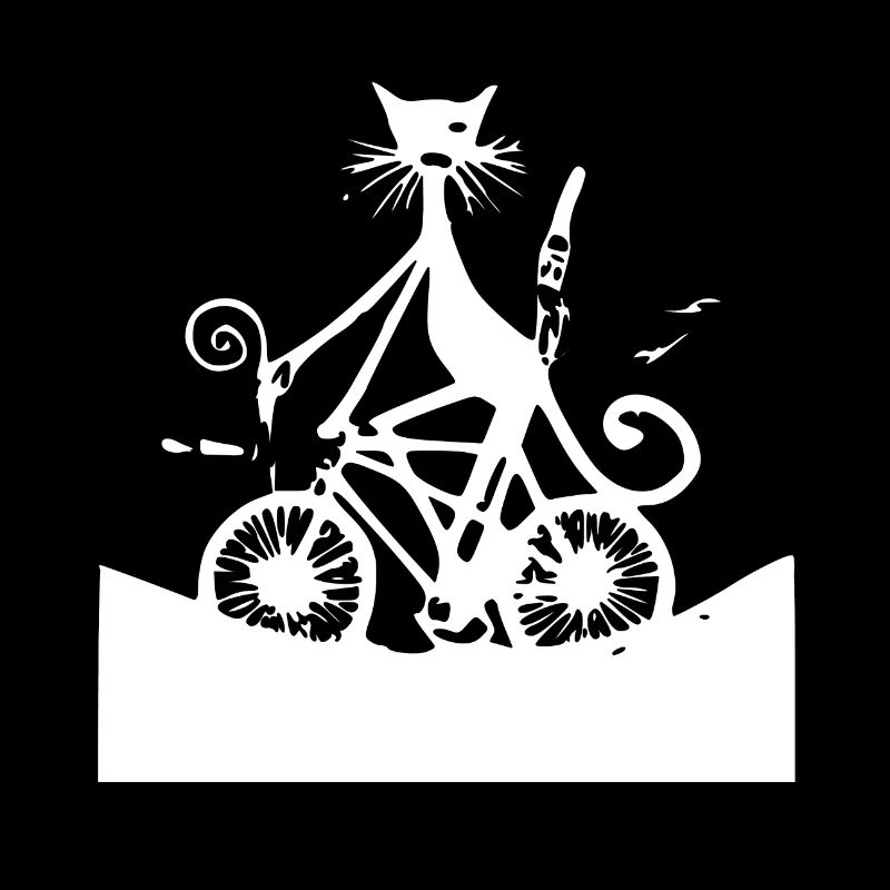 Le chat blanc irréel