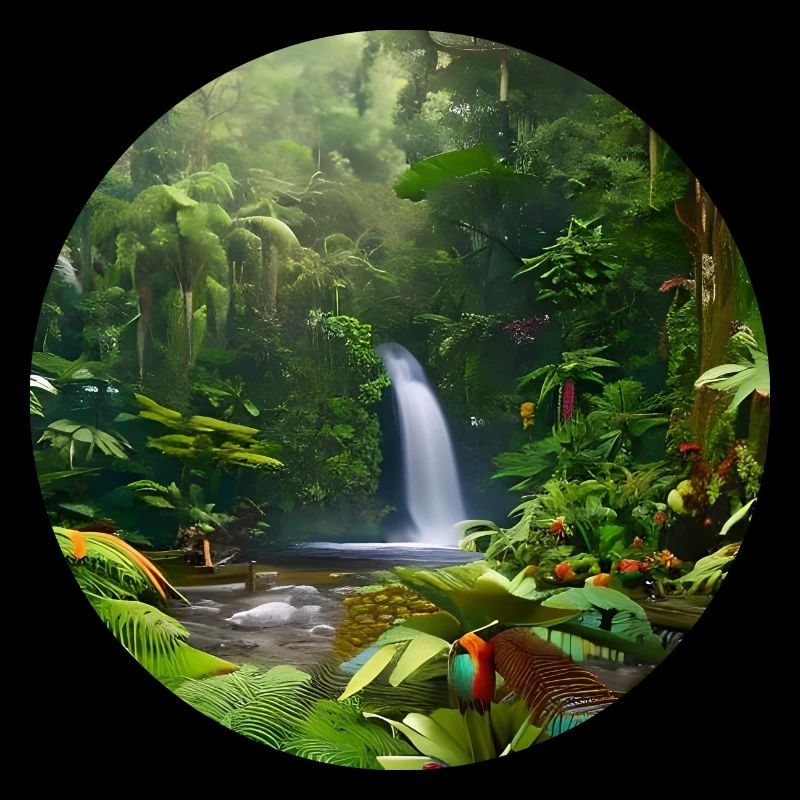 Wasserfall im Regenwald